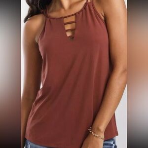 NWT RED BY BKE TANK SZ S